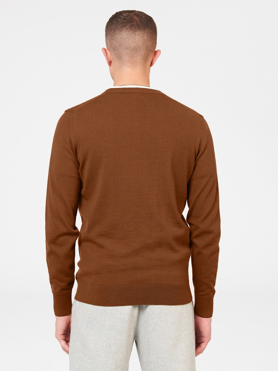 Knitwear Ben Sherman Signature Merino Crewneck Marron | UUL-99595851